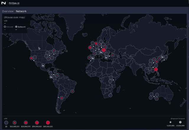 Screenshot from app showing interface