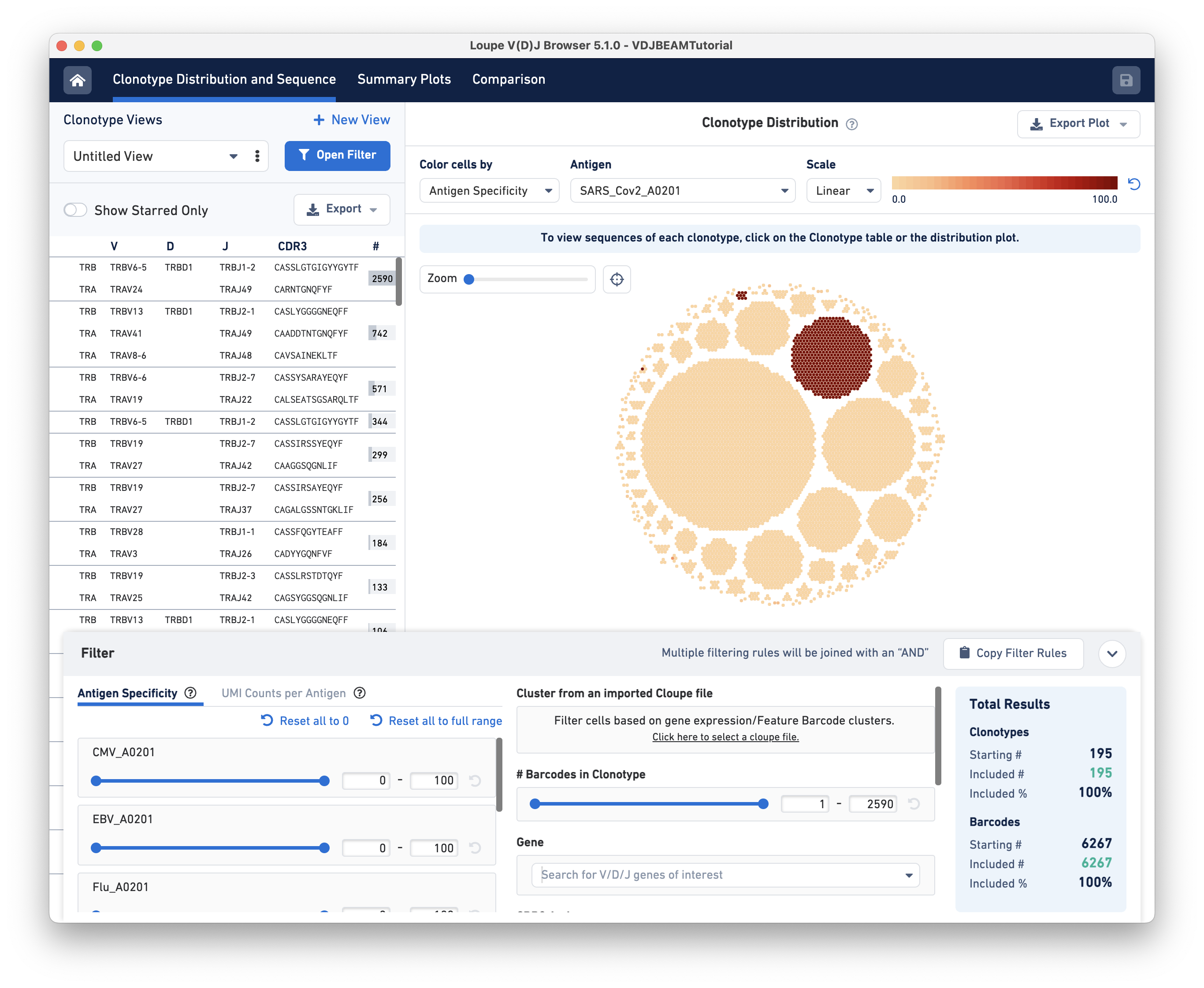 Visualization and navigation screenshot