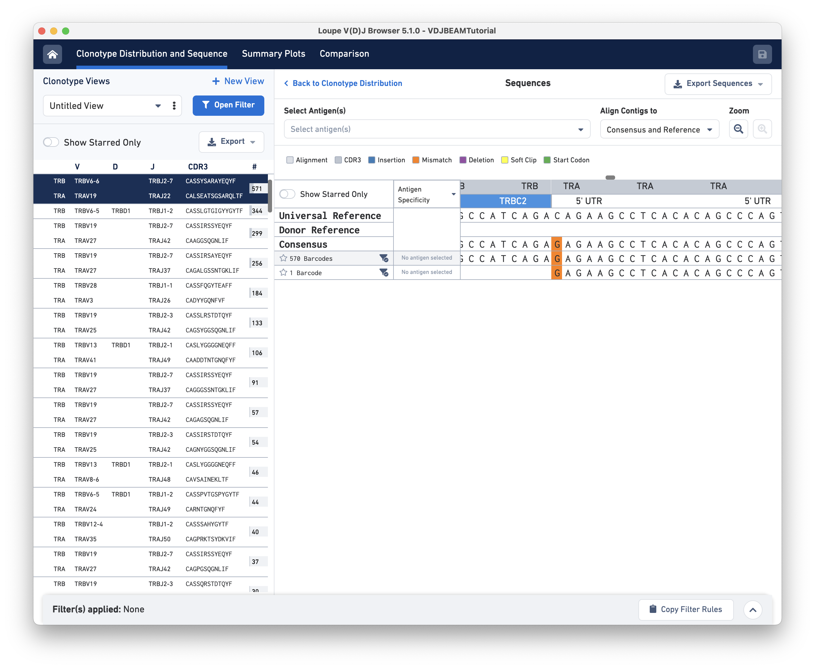 Visualization and navigation screenshot
